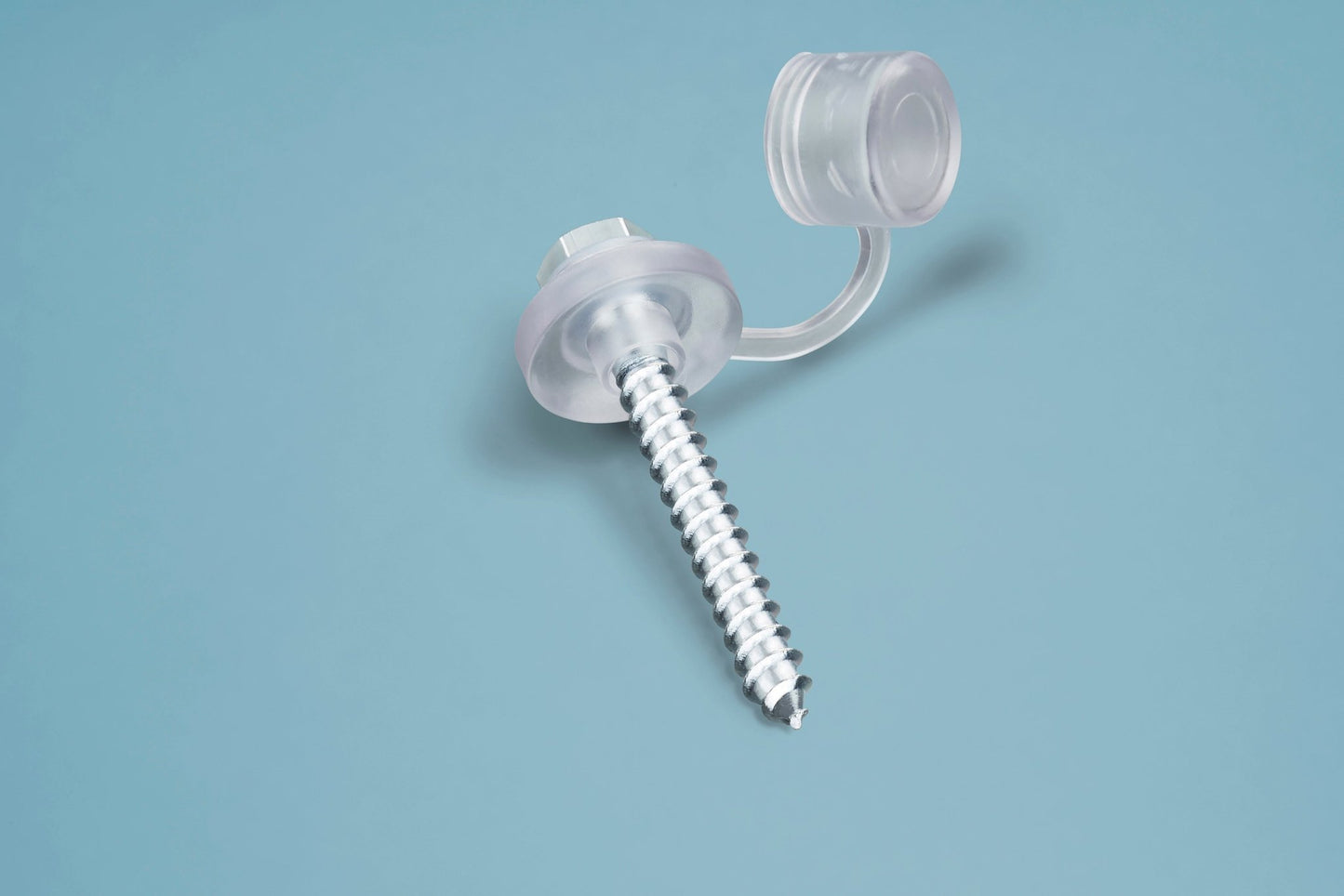 Schrauben 6 mm verzinkt mit Kappe & Dichtscheibe – für Acryl Profilplatten - Plattenprofi24