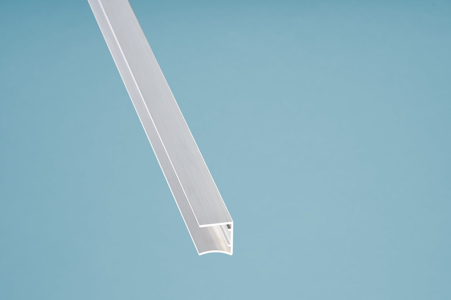 Aluminium U-Profil in Silber Pressblank für 16 mm Hohlkammerplatten - Plattenprofi24