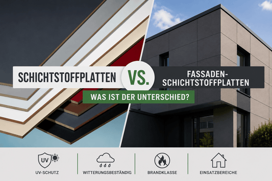 Schichtstoffplatten vs Fassadenplatten Vergleich