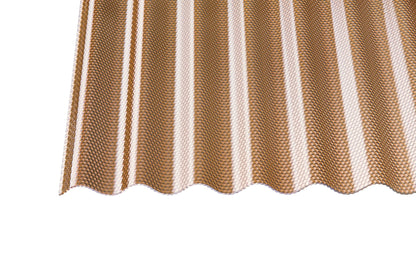 Profilplatte Acryl 3mm Premium Wabe bronze - lichtdurchlässig, bruchsicher & elegant - Plattenprofi24