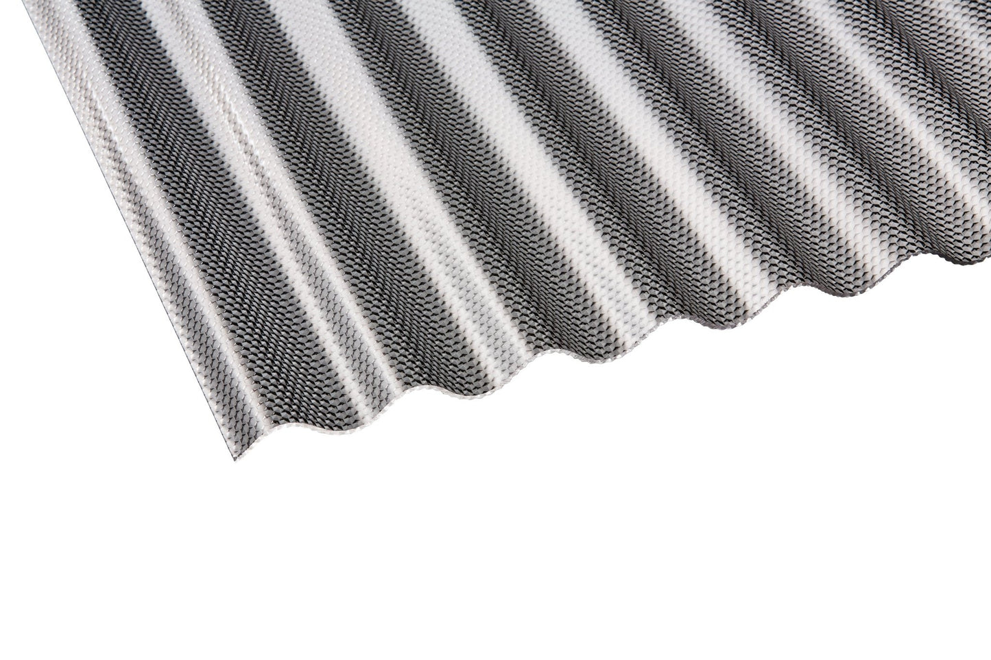 Profilplatte Acryl 3mm Premium Wabe graphit - hohe Schlagfestigkeit, maximale Lichtdurchlässigkeit - Plattenprofi24