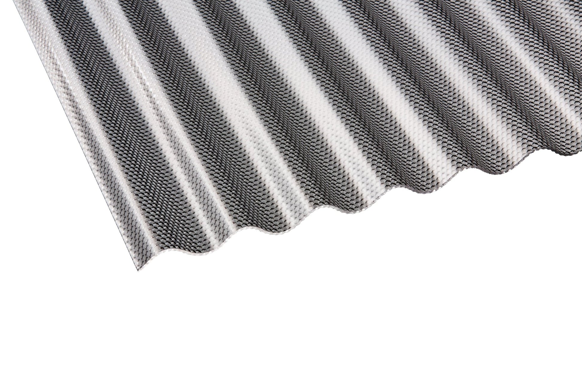 Profilplatte Acryl 3mm Premium Wabe graphit - hohe Schlagfestigkeit, maximale Lichtdurchlässigkeit - Plattenprofi24