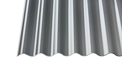 Profilplatte Acryl 3mm Premium Wabe graphit - hohe Schlagfestigkeit, maximale Lichtdurchlässigkeit - Plattenprofi24