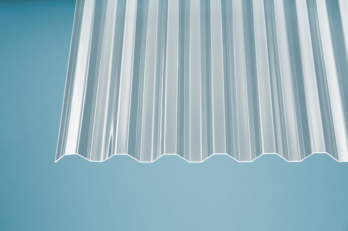 Profilplatte Acryl 1,5mm Basic T klar - Trapez, für stabile und elegante Überdachungen - Plattenprofi24