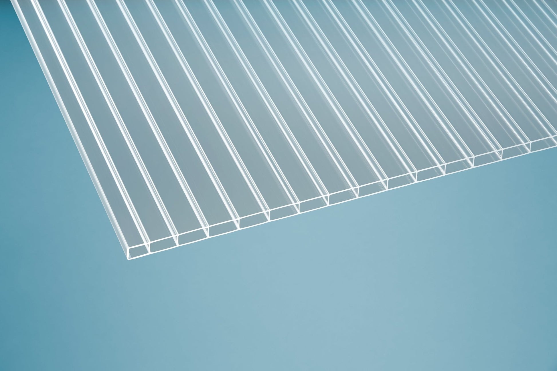 Hohlkammerplatte Acryl 16mm Premium klar - hochwertige Bauprojekte mit Anti-Drop Technologie - Plattenprofi24