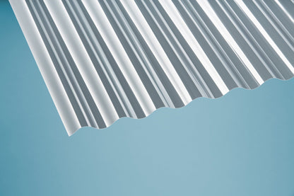 Profilplatte Polycarbonat 0,8mm Basic S klar - Lösung für leichte, lichtdurchlässige Überdachungen - Plattenprofi24