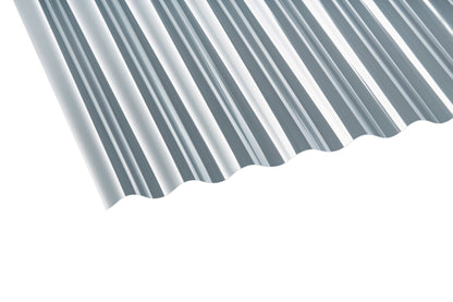 Profilplatte Polycarbonat 0,8mm Basic S klar - Lösung für leichte, lichtdurchlässige Überdachungen - Plattenprofi24