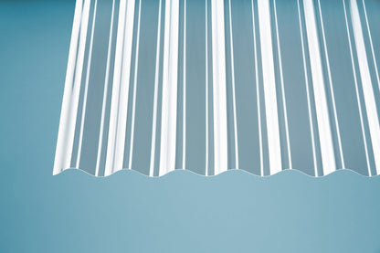 Profilplatte Polycarbonat 0,8mm Basic S klar - Lösung für leichte, lichtdurchlässige Überdachungen - Plattenprofi24