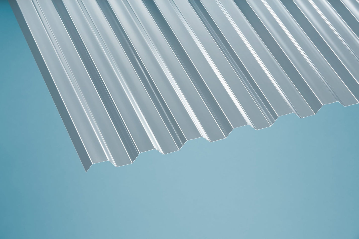 Profilplatte Polycarbonat 0,8mm Basic Trapez klar - Lösung für leichte, lichtdurchlässige Überdachung - Plattenprofi24