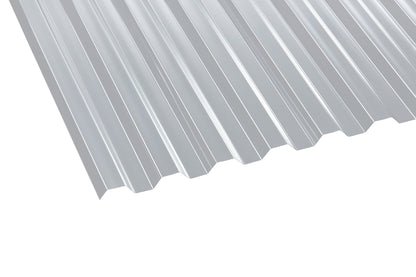 Profilplatte Polycarbonat 0,8mm Basic Trapez klar - Lösung für leichte, lichtdurchlässige Überdachung - Plattenprofi24