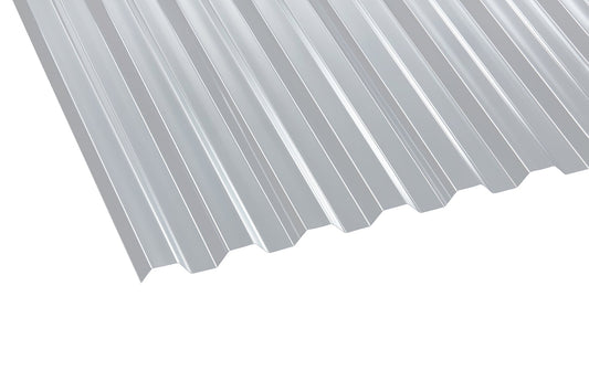 Profilplatte Polycarbonat 0,8mm Basic Trapez klar - Lösung für leichte, lichtdurchlässige Überdachung - Plattenprofi24