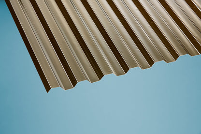 Profilplatte Polycarbonat 0,8mm Basic T bronze - Lösung für leichte, lichtdurchlässige Überdachungen - Plattenprofi24