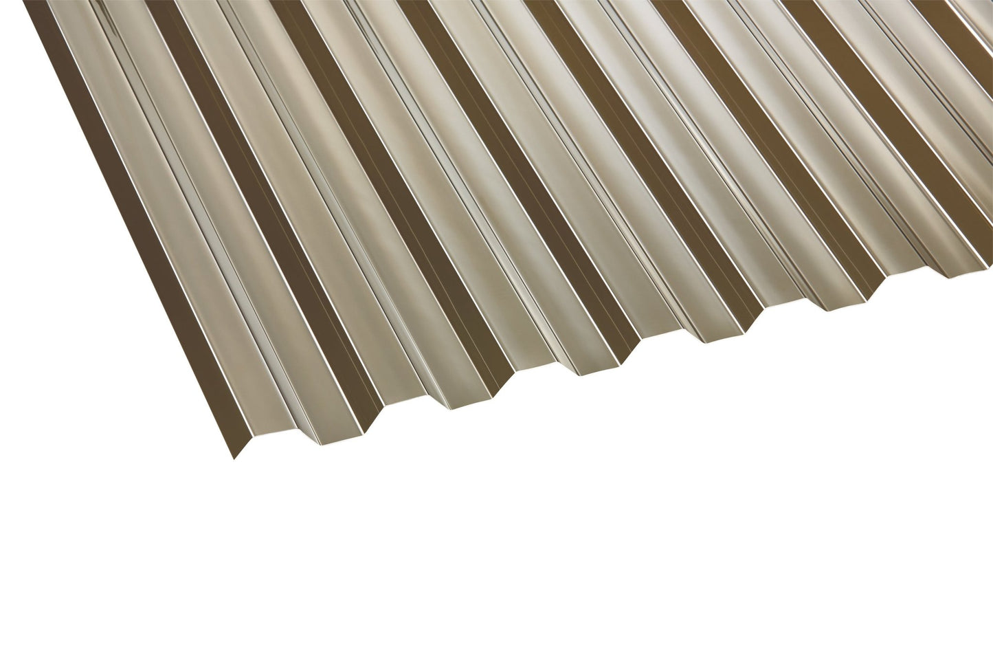 Profilplatte Polycarbonat 0,8mm Basic T bronze - Lösung für leichte, lichtdurchlässige Überdachungen - Plattenprofi24
