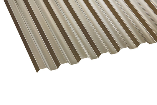 Profilplatte Polycarbonat 0,8mm Basic T bronze - Lösung für leichte, lichtdurchlässige Überdachungen - Plattenprofi24