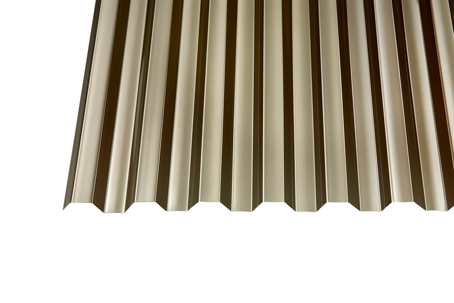 Profilplatte Polycarbonat 0,8mm Basic T bronze - Lösung für leichte, lichtdurchlässige Überdachungen - Plattenprofi24