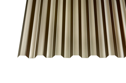 Profilplatte Polycarbonat 0,8mm Basic T bronze - Lösung für leichte, lichtdurchlässige Überdachungen - Plattenprofi24
