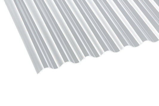 Profilplatte Polycarbonat 2,5mm Deluxe Glatt klar - Hagelfest & robust für Terrassen und Carports - Plattenprofi24
