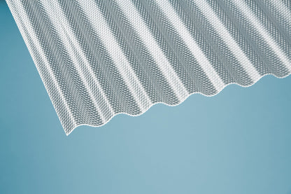 Profilplatte Polycarbonat 2,6mm Deluxe Wabe klar - Hagelfest & robust für Terrassen und Carports - Plattenprofi24