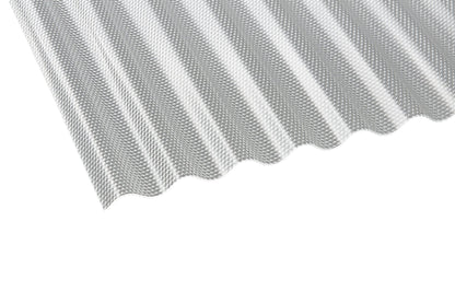 Profilplatte Polycarbonat 2,6mm Deluxe Wabe klar - Hagelfest & robust für Terrassen und Carports - Plattenprofi24