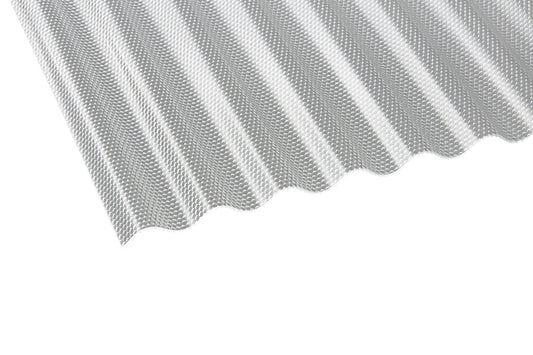Profilplatte Polycarbonat 2,6mm Deluxe Wabe klar - Hagelfest & robust für Terrassen und Carports - Plattenprofi24