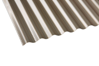 Profilplatte Polycarbonat 2,6mm Deluxe Wabe bronze - Hagelfest & robust für Terrassen und Carports - Plattenprofi24