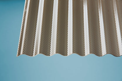 Profilplatte Polycarbonat 2,6mm Deluxe Wabe bronze - Hagelfest & robust für Terrassen und Carports - Plattenprofi24