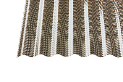 Profilplatte Polycarbonat 2,6mm Deluxe Wabe bronze - Hagelfest & robust für Terrassen und Carports - Plattenprofi24