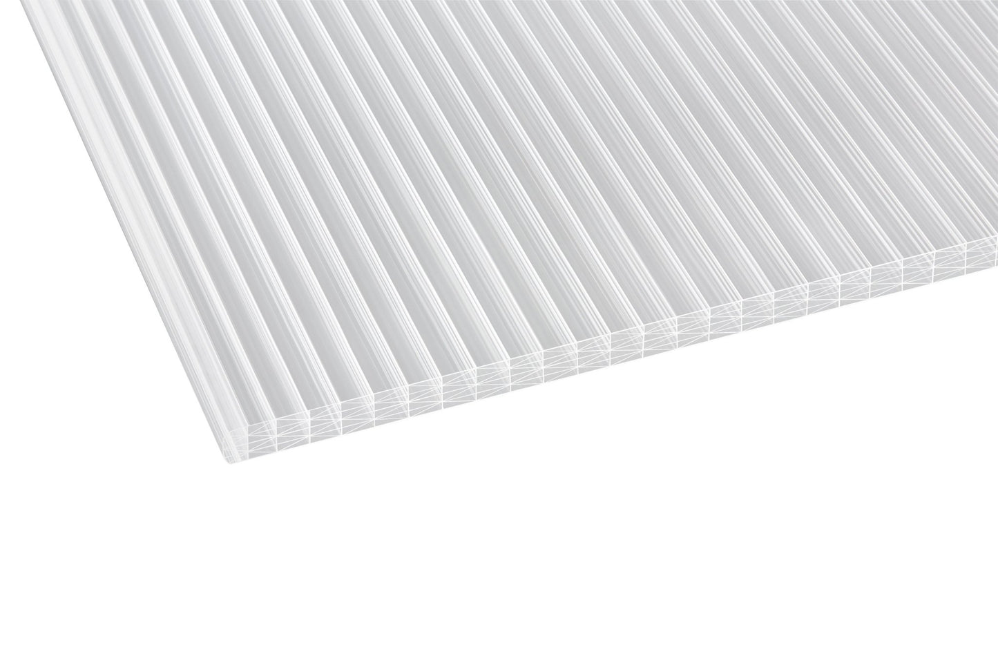 Hohlkammerplatte Polycarbonat 25mm Deluxe Thermo klar - beidseitiger UV-Schutz & hohe Stabilität - Plattenprofi24