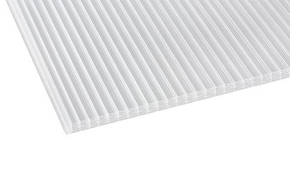 Hohlkammerplatte Polycarbonat 25mm Deluxe Thermo klar - beidseitiger UV-Schutz & hohe Stabilität - Plattenprofi24