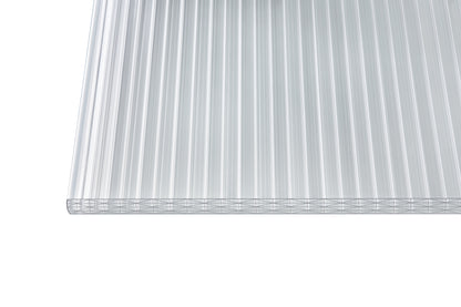 Hohlkammerplatte Polycarbonat 25mm opal Hitzeschutz Terrassenüberdachung Plattenprofi24