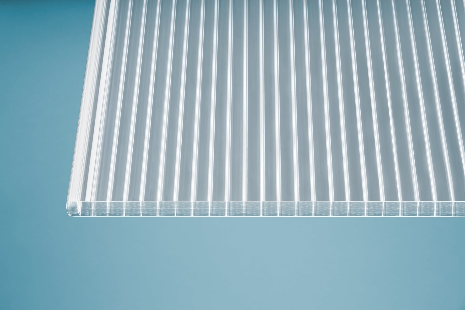 Hohlkammerplatte Polycarbonat 25mm Deluxe Thermo klar - beidseitiger UV-Schutz & hohe Stabilität - Plattenprofi24