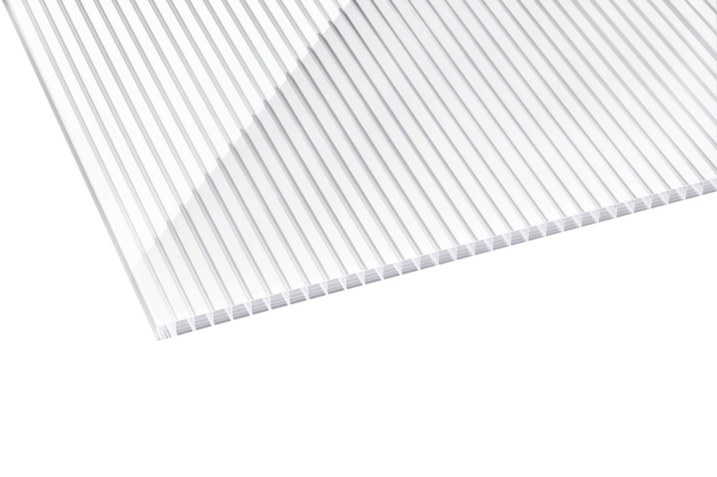 Hohlkammerplatte Polycarbonat 16mm Deluxe Zebra klar/weiß - Trendige Streifenoptik - Plattenprofi24