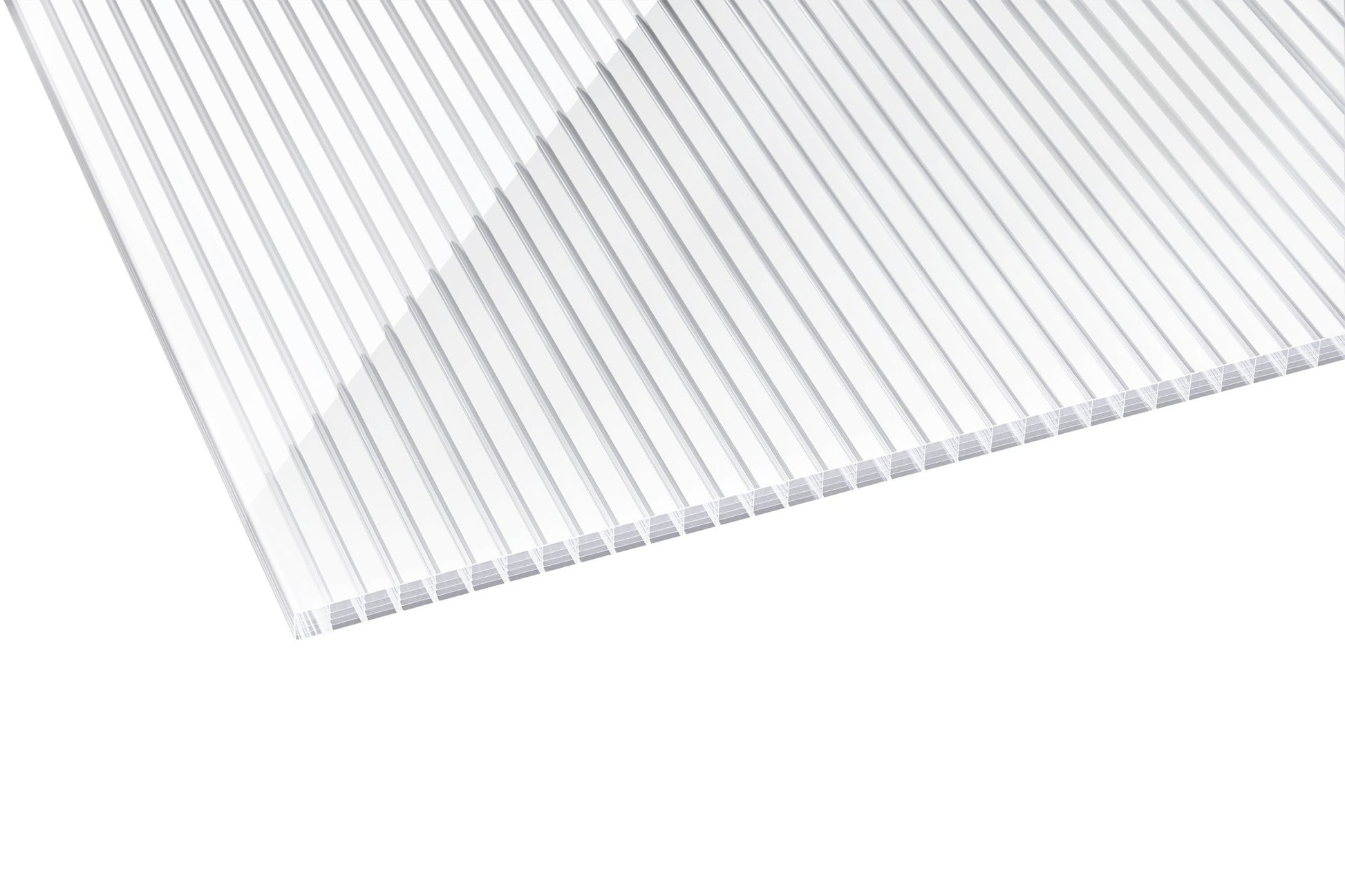 Hohlkammerplatte Polycarbonat 16mm Deluxe Zebra klar/weiß - Trendige Streifenoptik - Plattenprofi24