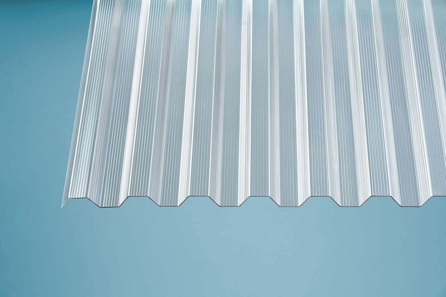 Profilplatte Polycarbonat 1,4mm Deluxe T klar - Trapez, robust, schlagfest und wetterbeständig - Plattenprofi24