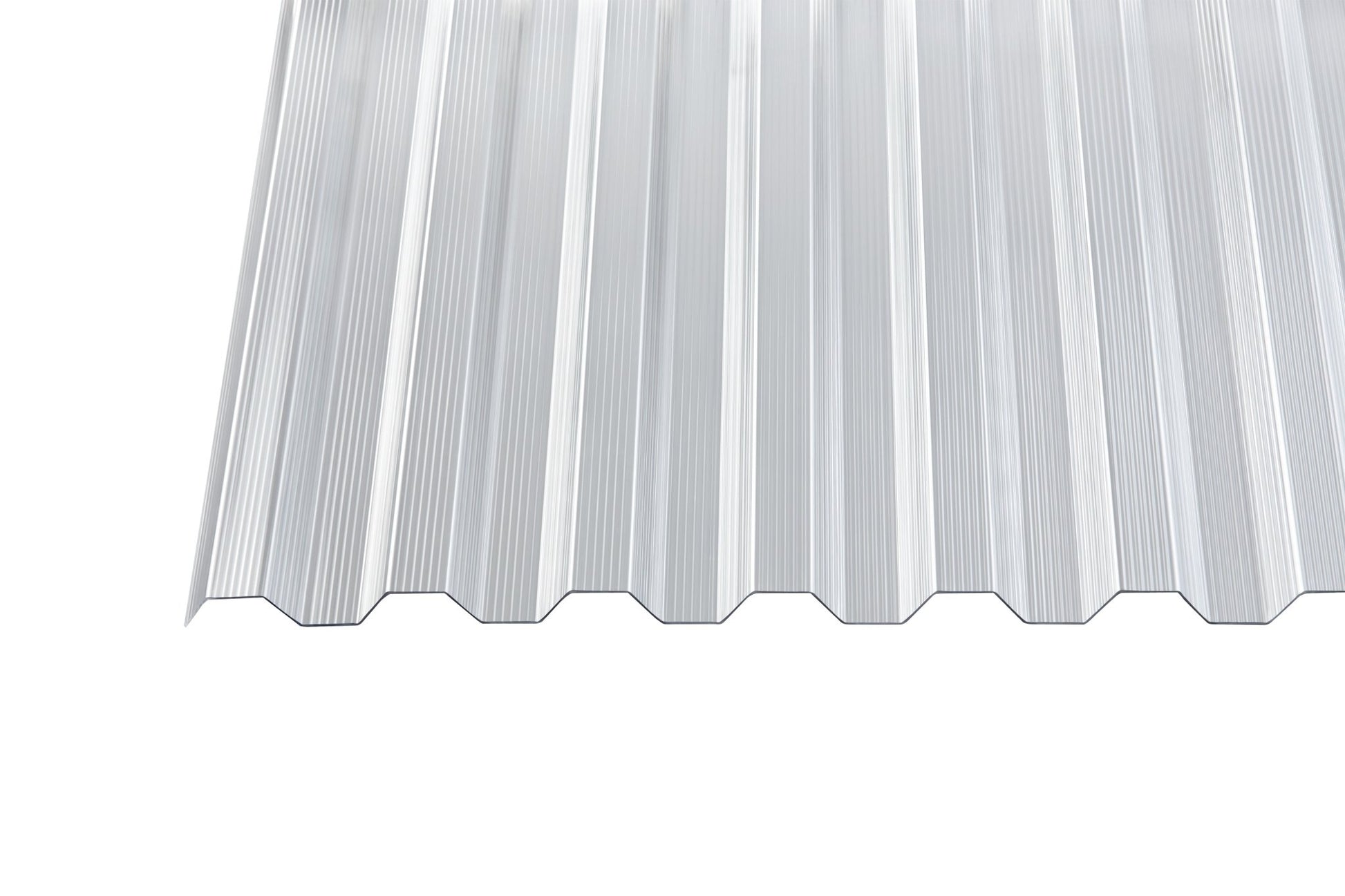 Profilplatte Polycarbonat 1,4mm Deluxe T klar - Trapez, robust, schlagfest und wetterbeständig - Plattenprofi24