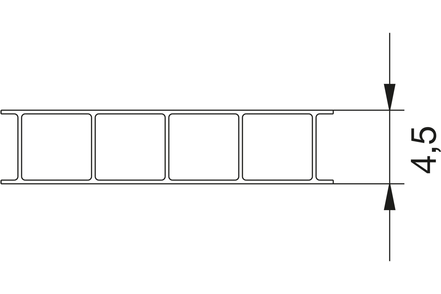 Hohlkammerplatte Polycarbonat 4,5mm Basic klar - Qualität, Leichtigkeit, Kosteneffizienz - Plattenprofi24