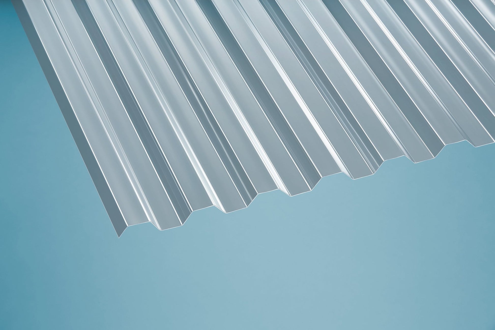 Profilplatte PET 1,1mm Basic Trapez klar - nachhaltig, stabil, flexibel & umweltfreundlich - Plattenprofi24