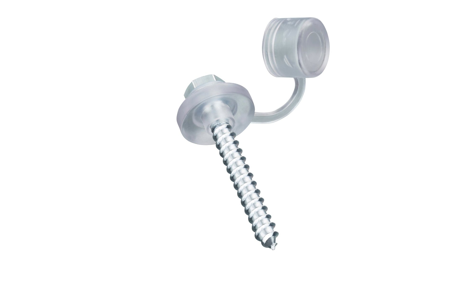 Schrauben 6 mm verzinkt mit Kappe & Dichtscheibe – für Acryl Profilplatten - Plattenprofi24