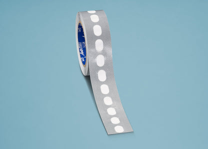 Professionelles 43 mm Silber Kantenverschlussband für Hohlkammerplatten mit Belüftungsmembrane - Plattenprofi24