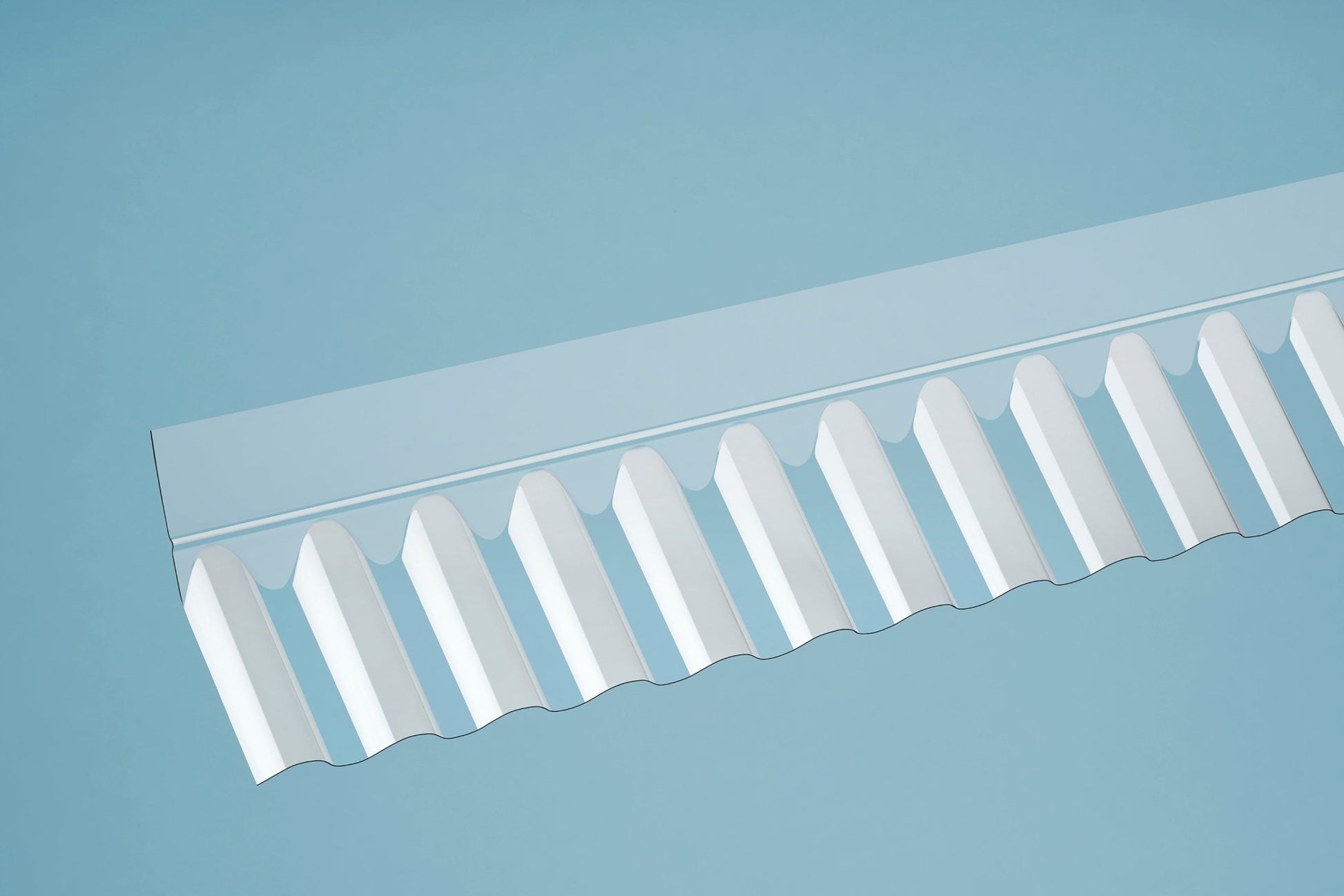 Transparenter Acryl-Wandanschluss für Sinus 76/18 Profilplatten - Plattenprofi24