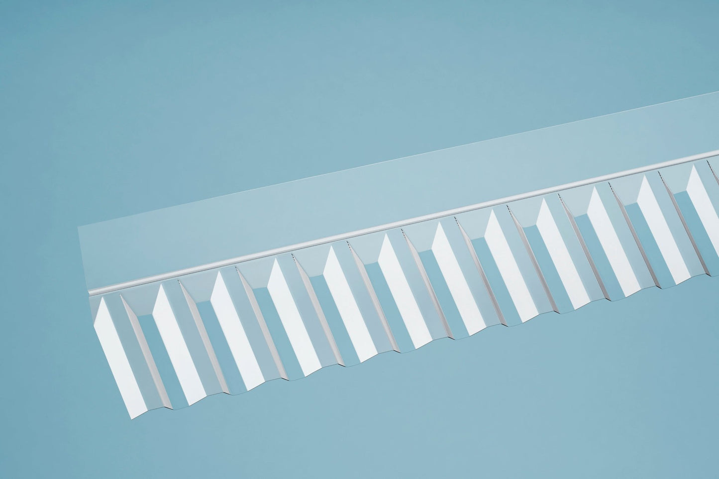 Transparenter Acryl-Wandanschluss für Trapez 76/18 Profilplatten - Plattenprofi24