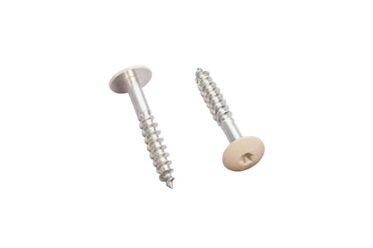 Montageschrauben HPL Platten 35x5,5 mm – V4A Edelstahl, Torx T20, beige lackiert - Plattenprofi24