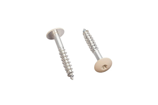 Montageschrauben HPL Platten 35x5,5 mm – V4A Edelstahl, Torx T20, beige lackiert - Plattenprofi24