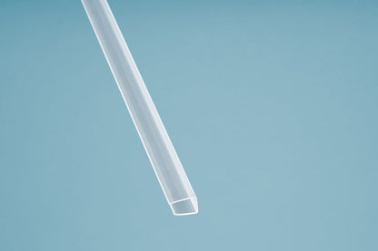 U-Profil aus transparentem Polycarbonat, für 10 mm Hohlkammerplatten im Wandbereich - Plattenprofi24