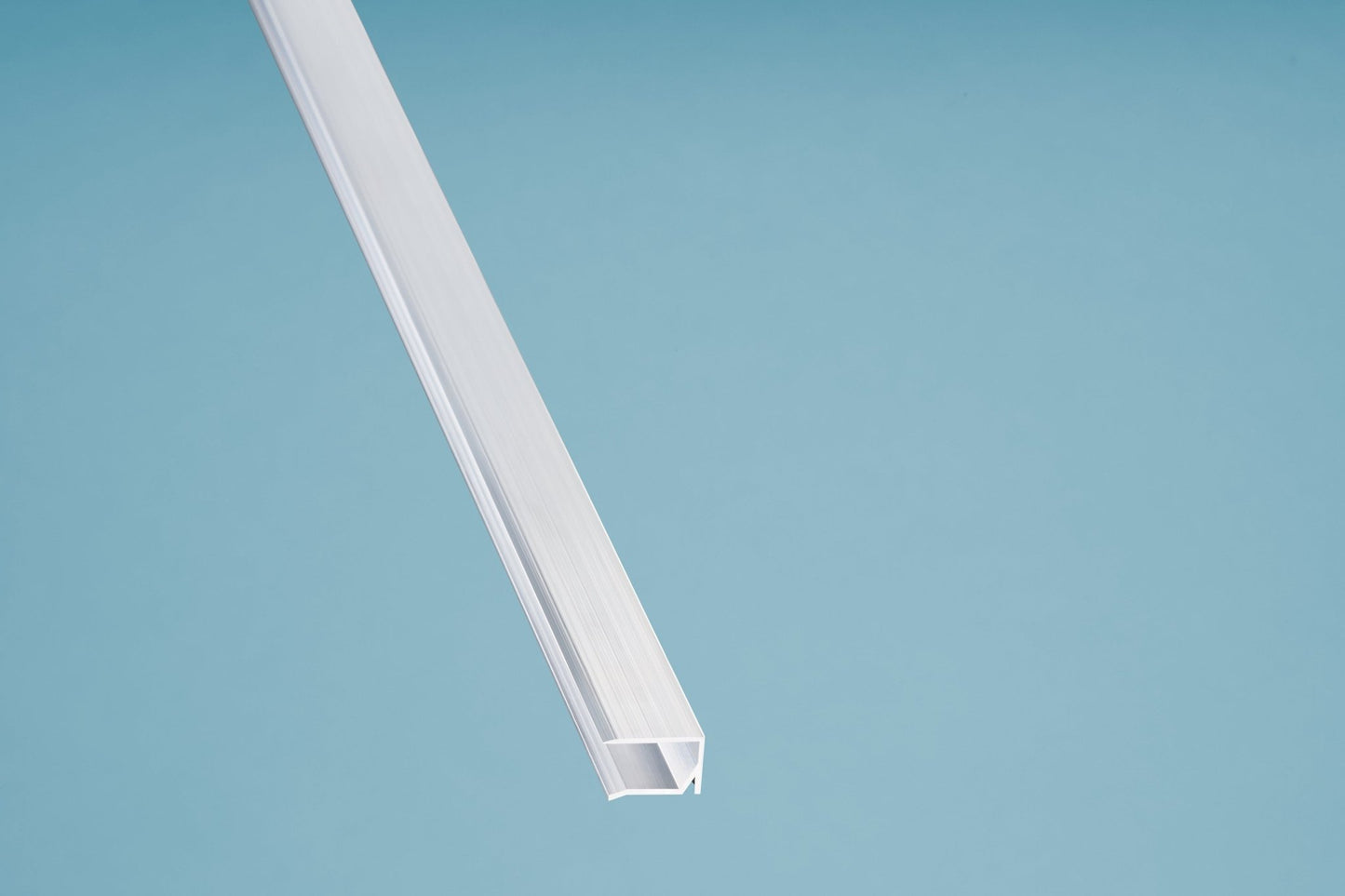 Aluminium U-Profil mit Tropfnase für sauberen Abschluss von 10 mm Hohlkammerplatten - Plattenprofi24