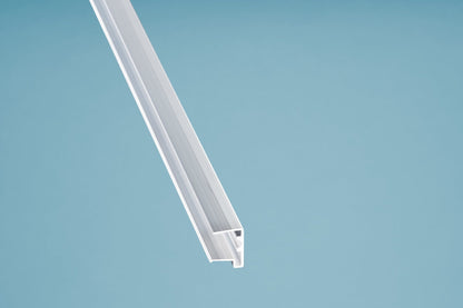 Aluminium U-Profil mit Tropfnase für sauberen Abschluss von 16 mm Hohlkammerplatten - Plattenprofi24