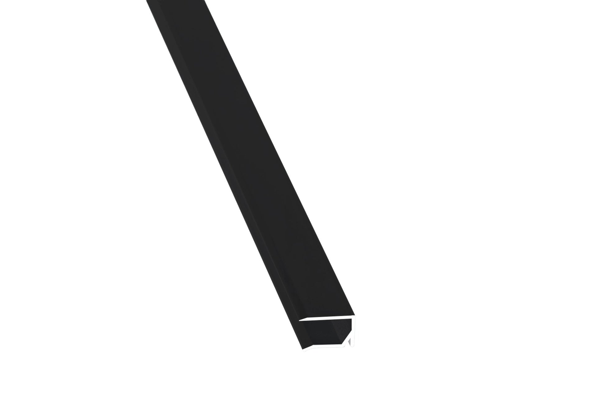 Aluminium U-Profil Anthrazit mit Tropfnase für sauberen Abschluss von 16 mm Hohlkammerplatten - Plattenprofi24
