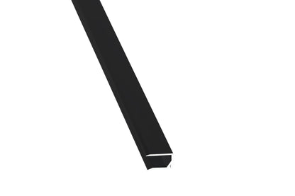 Aluminium U-Profil Anthrazit mit Tropfnase für sauberen Abschluss von 16 mm Hohlkammerplatten - Plattenprofi24