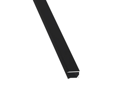 Aluminium U-Profil Anthrazit mit Tropfnase für sauberen Abschluss von 16 mm Hohlkammerplatten - Plattenprofi24