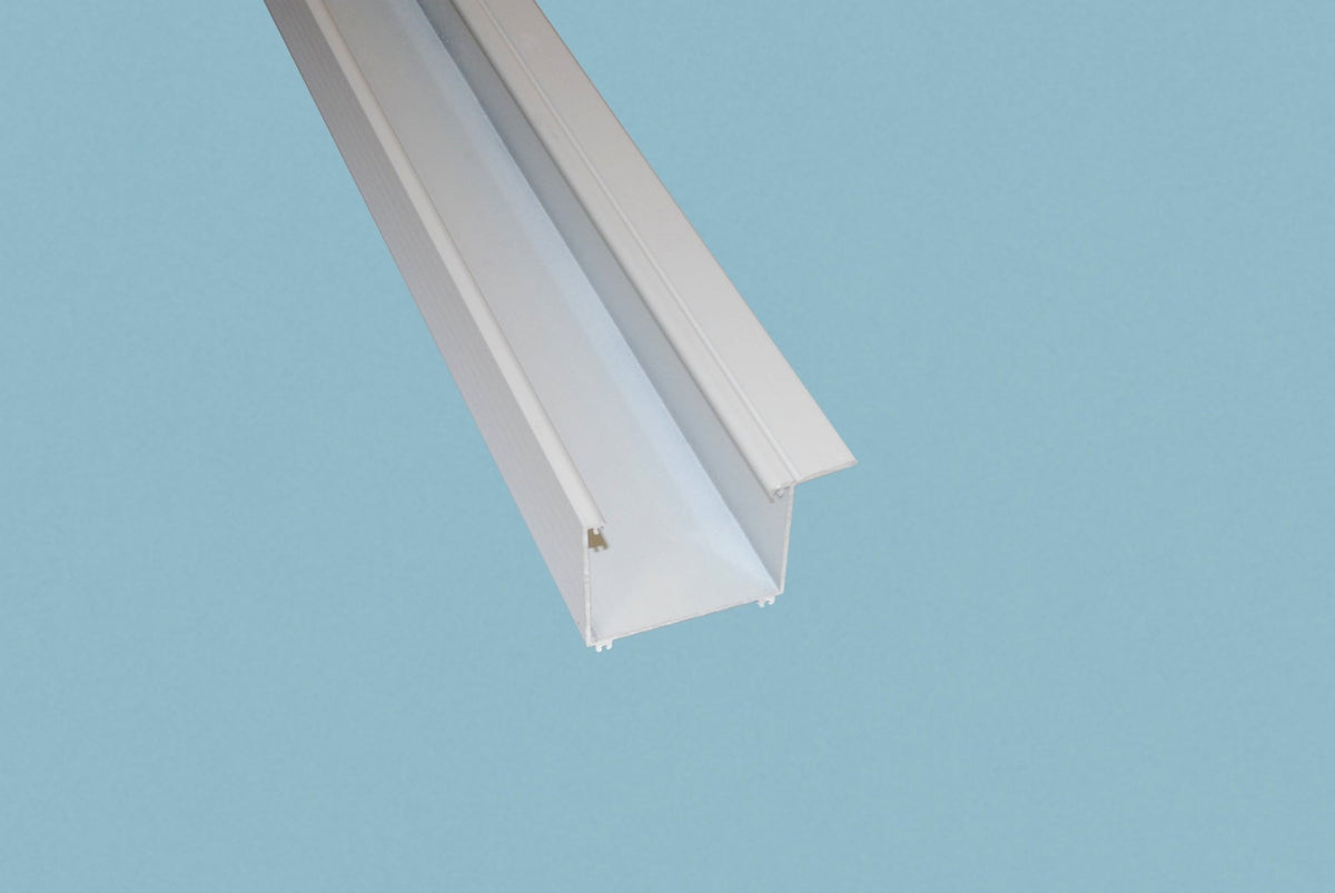 Hochwertige Regenrinne aus Aluminium Weiß für effiziente Wasserableitung - Plattenprofi24